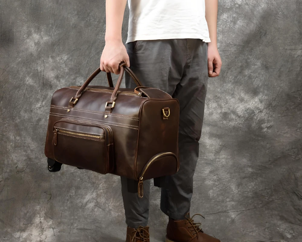 four wheel luggage trolley